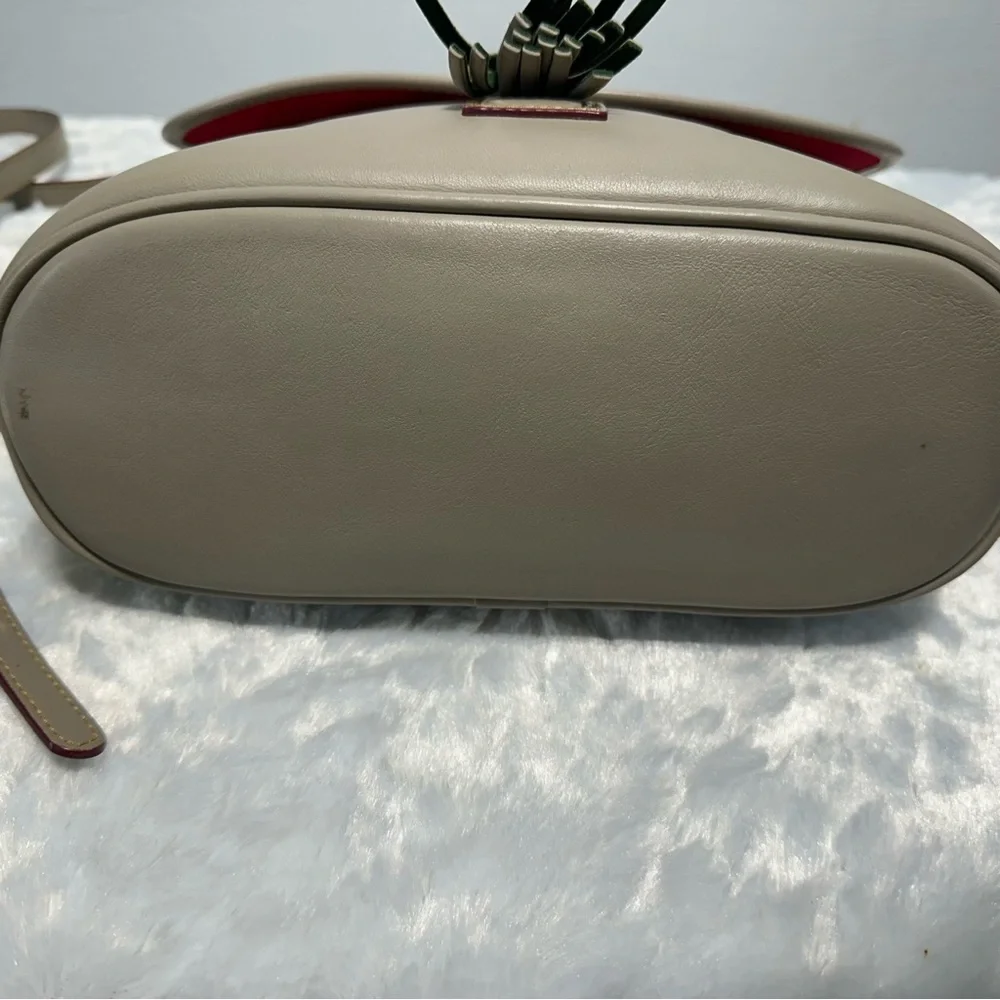 Dooney and Bourke Florentine Large Dottie Crossbody Taupe READ - Picture 5 of 16